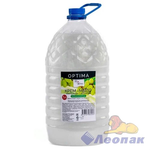 Mr.White OPTIMA мыло-крем жидкое Жемчужное Белый виноград 5л. ПЭТ