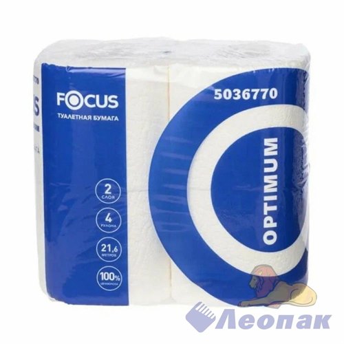 Т/бумага FOCUS Optimum 2-х сл., 4 рул./уп. (14 уп. место)