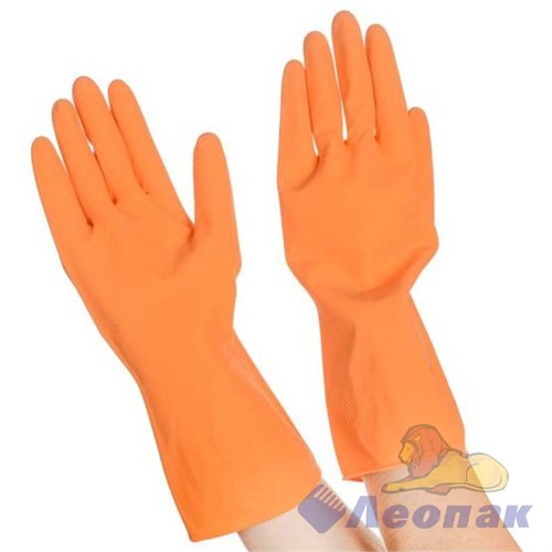 Перчатки резиновые флокированные OPTILINE Премиум XL (1/12/240пар) 27-2660