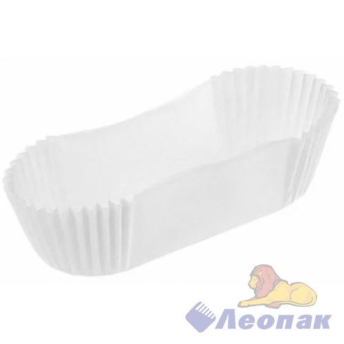Тарталетка для эклеров овал 28*110 h26 (40г/м2) белая 1000шт/ уп/8000 21102826