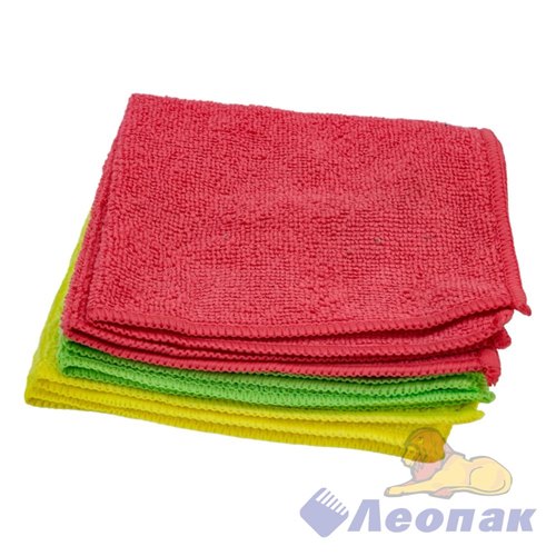 Набор салфеток 30*30см из микрофибры 3шт. РЫЖИЙ КОТ MFS-02/3 310239