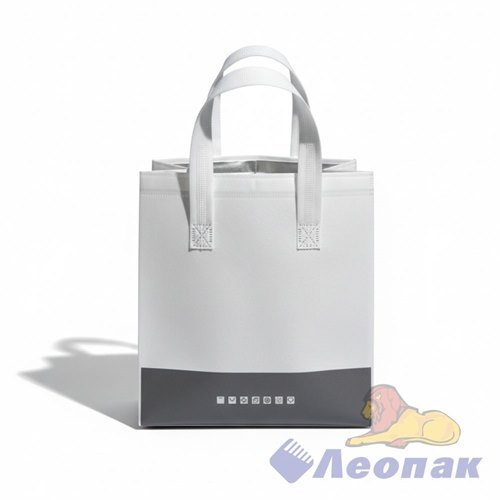 Термобэг пакет для доставки 26х25х16 "Бело-серый" (1уп/25шт)