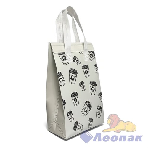 Термобэг пакет для доставки 28х20х12 "Кофе"  (1уп/25шт) 4225/154 - фото 51072