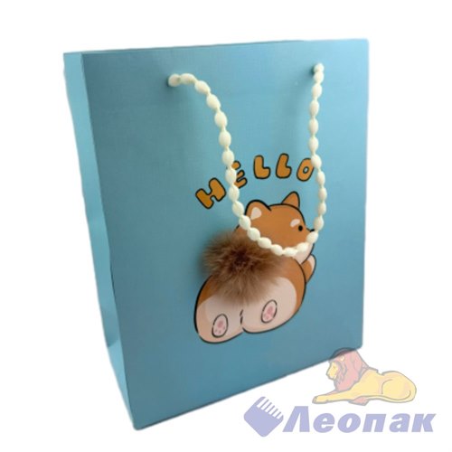 L390 Пакет Люкс с меховым хвостом 26*20*10 (12шт/360) 4диз