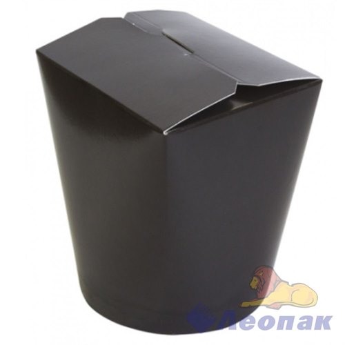 Контейнер бумажный ЧАЙНА-БОКС ЧЕРНЫЙ 700мл (50/15уп) круглое дно / Л