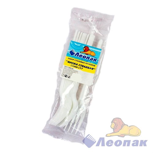 Набор Вилка столовая белая (12шт/50уп) Леопак 4607804780662