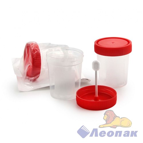 Контейнер со шпателем стерильный 60мл в инд. упак.