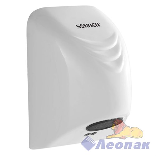Сушилка для рук SONNEN HD-988, 850 Вт, пластиковый корпус, белая, 604189