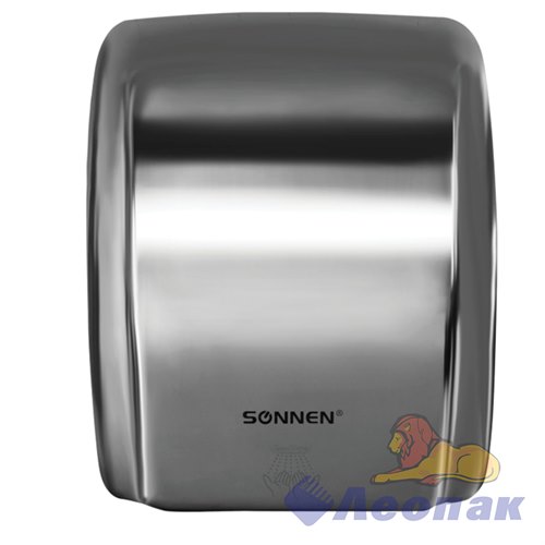 Сушилка для рук SONNEN HD-230S, 2100 Вт, нержавеющая сталь, антивандальная, хром, 604195 604195 - фото 52506