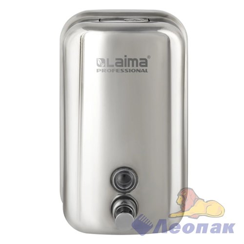 Дозатор для жидкого мыла LAIMA PROFESSIONAL INOX (гарантия 3 года), 1 л, нержавеющая сталь, зеркальный, 605393 605393 - фото 52513