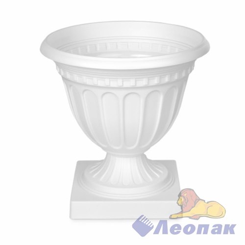 Вазон "Олимпия" 12л белый (уп.5)