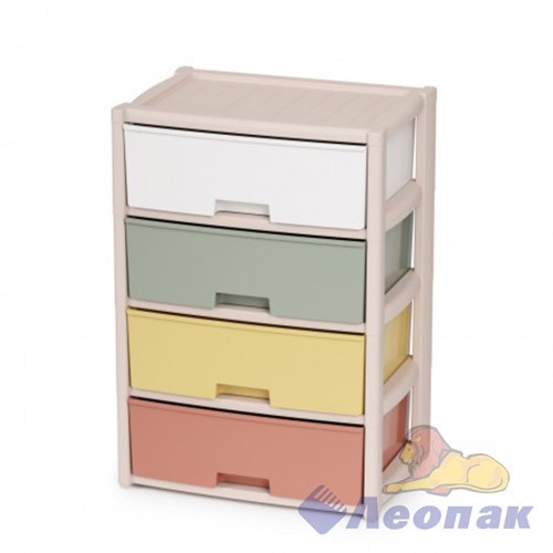 Комод "Колорит" 4-х секцион. широкий (цветной) (уп.1) М8822 - фото 52583