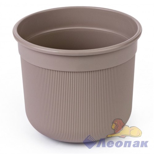 Горшок цв. "Сканди" 10л (с дренажной вставкой) (какао)