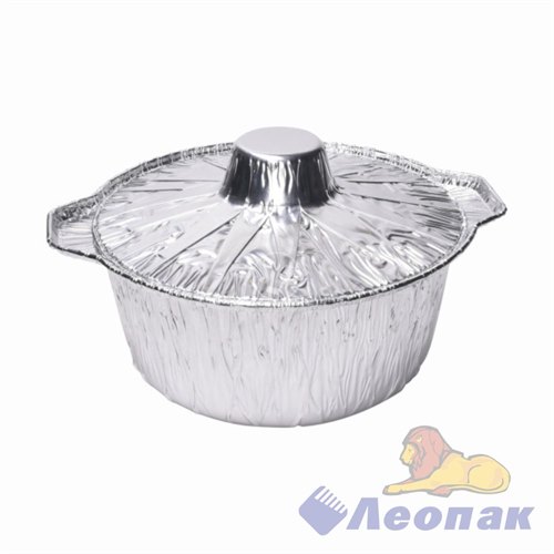 Форма алюм. КАСТРЮЛЯ с крышкой (2300мл) h=98мм 252х160мм (75шт/2уп) Y291092 291092 - фото 52706