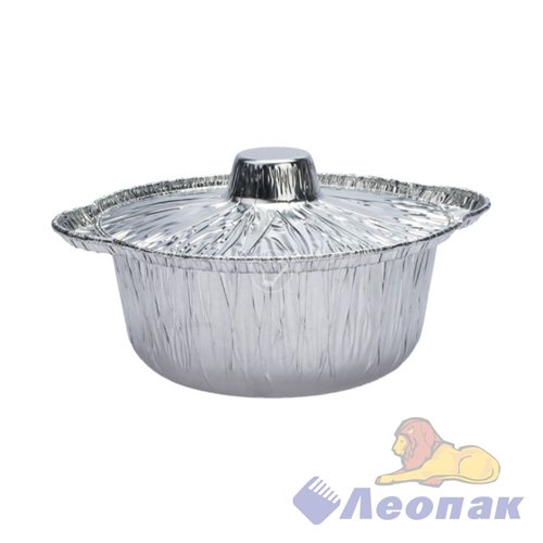 Форма алюм. КАСТРЮЛЯ с крышкой (1100мл) 212х75мм (50шт/4уп) Y2910801