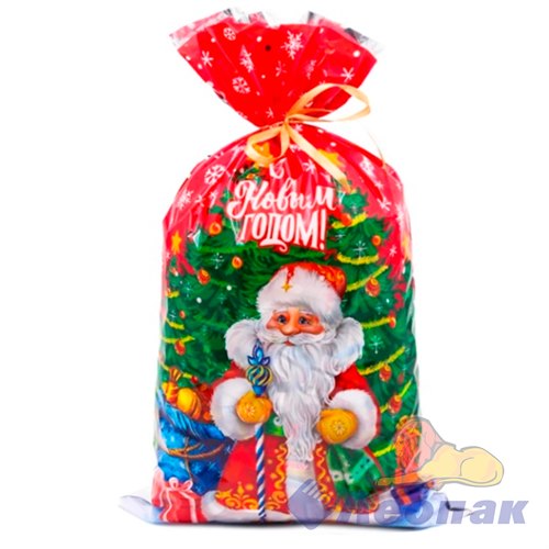Пакет фольгированный 30х50см Желанный подарок (100шт/20уп) /Интер