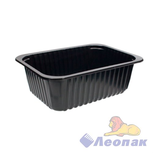Контейнер б/крышки 750г прямоуг. ЧЕРНЫЙ 179х132х49 (50/500 шт) ЮМТ