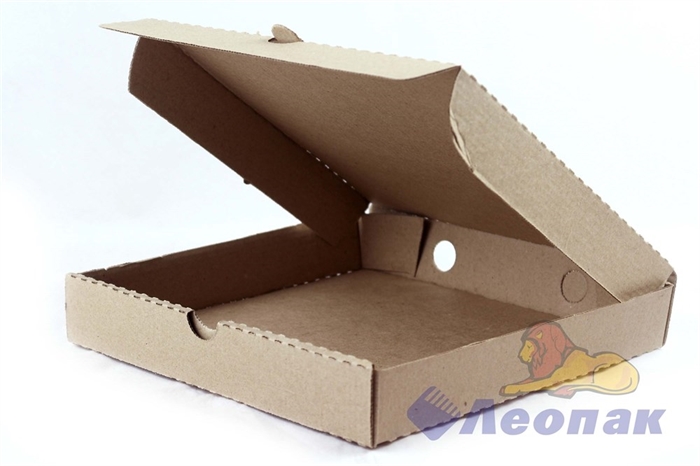 Коробка под пиццу 250*250*40мм Т11 микрогофра, серая (50шт/1уп) МК - фото 8443
