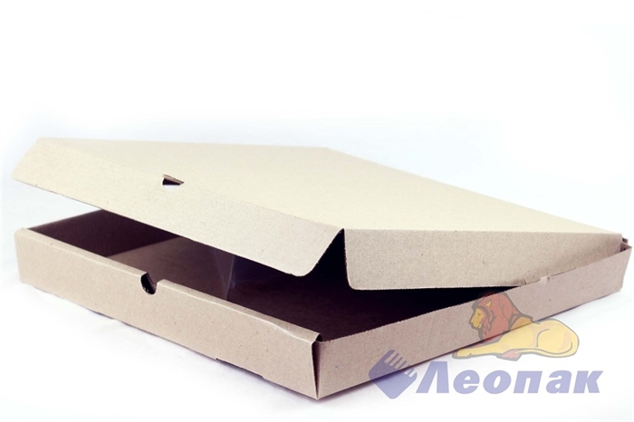 Коробка под пиццу 340*340*40мм Т11 микрогофра, серая (50шт/1уп) МК - фото 8444