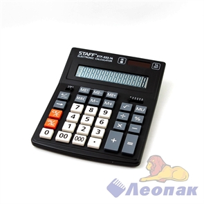 Калькулятор STAFF PLUS настольный STF-333, 14 разрядов, двойное питание, 200x154 мм, 250416