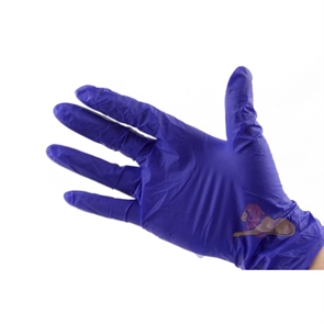 Перчатки нитриловые смотровые  S  (50пар/10уп) NitriMax фиолетовые