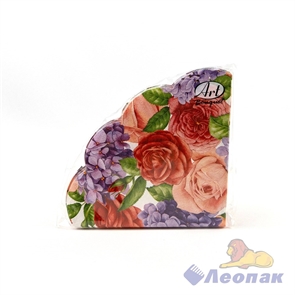 Салфетка Art Bouguet Rondo  Прекрасные цветы   (12шт/15уп) 32х32 3х-слойная