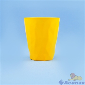 Стакан Айс/Лед 200мл желтый (25шт/20уп) арт.1018