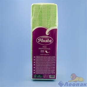 Салфетка салатовая/пастель Plushe Maxi Professional (400л/4уп)