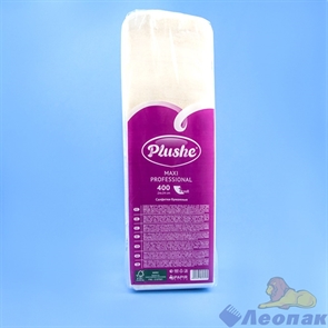 Салфетка белая/пастель  Plushe Maxi Professional (400л/4уп)