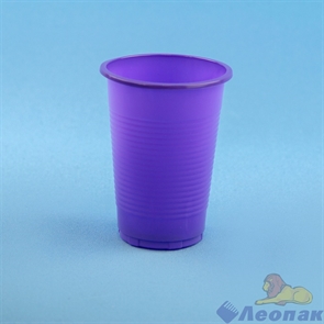 Стакан 200мл фиолетовый  (100/2400) 105-238