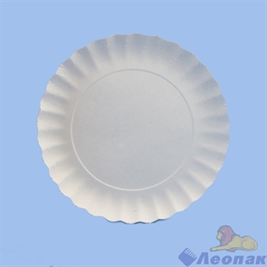Тарелка фигурная  D-205мм белая 0,35-0,38мм (100шт/6уп/600шт) ЭТ19-9075