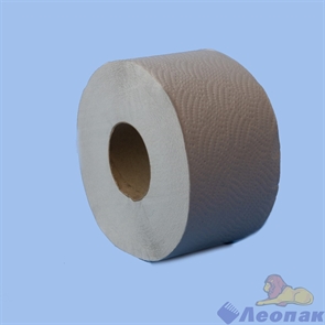 Туалетная бумага однослойная, светло-серая, с тиснением, (12шт) арт.Д1291602-90