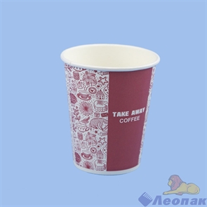 Стакан бумажный 250мл Coffee  (50шт/20уп) /Л