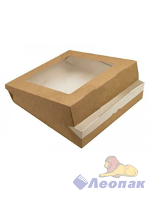 Упаковка ECO TABOX PRO 1555 (125шт/1кор)  контейнер на вынос c окном