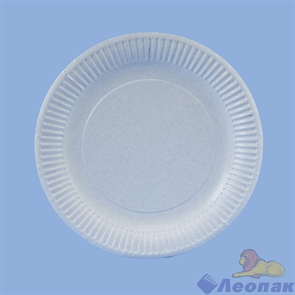 Тарелка бумажная Snack Plate d=230мм, белая с биоламинацией  (100/500)