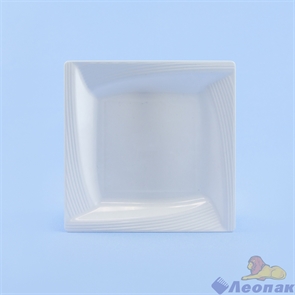 Тарелка  пластиковая Complement Quadro White 15,5х15,5см,  (6шт/20уп), 53403.01
