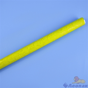 Пленка упаковочная цветочная "Ришелье" желтая 0,7х10м