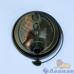 Кофейная крышка с питейником черная, диаметр 90 мм (50шт/20уп) 3001