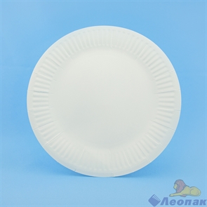 Тарелка бумажная Snack Plate d=230мм, белая мелованная (100/500)  121007