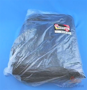 Мешок мусорный 240л (50шт/4уп) черный ПВД "МЕШКОFF" в пачках