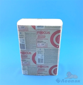 Полотенца бумажное листовые FOCUS Premium Extra 24х21.5см, 2-слойные, (200шт/20упак) Z-сложение