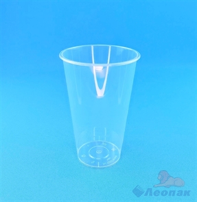 Стакан Bubble Cup прозрачный Глянцевый ПП 500мл (25шт/20уп) /Покровский 1021ГП