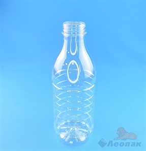 Бутылка ПЭТ 0,9 л. (б/цветная) МОЛОКО с ребрами (100 шт.)