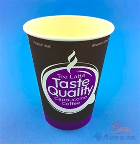 Стакан бумажный Taste Quality 300 мл,  д=90  (50шт/16уп)  HB90-430(2054)