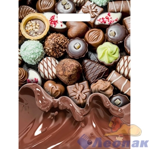 П-выр.ручка 31х40-60мкм "Шоколадные конфеты" ламинат (50/500) ТИКО