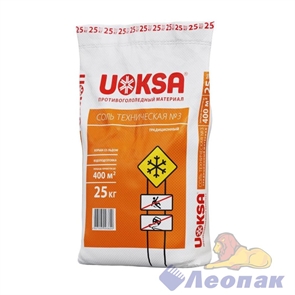 РЕАГЕНТ антигололедный UOKSA -25 ( 20кг/1уп)