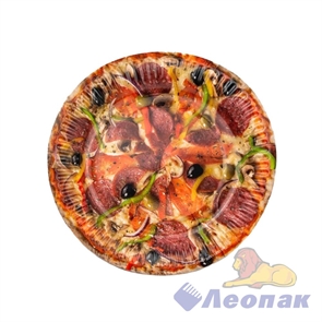 Тарелка картонная d=180мм  Пицца  (100шт/1уп) / ЭКО