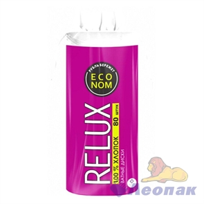 Ватные диски косметические RELUX  (80шт/1уп/24уп)