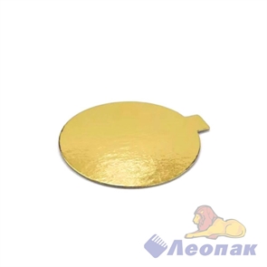Подложка с держателем золото круг Д-80мм (0,8мм) (100шт/1уп.)