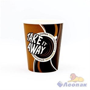 Стакан бумажный 165мл Take away (50шт/40уп) /Л 7009/233